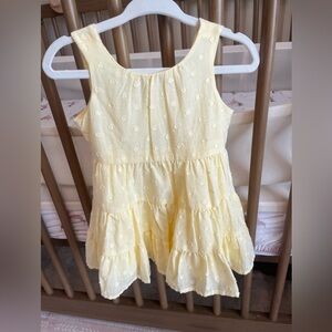 Janie and Jack Yellow Sleeveless Tiered Dress